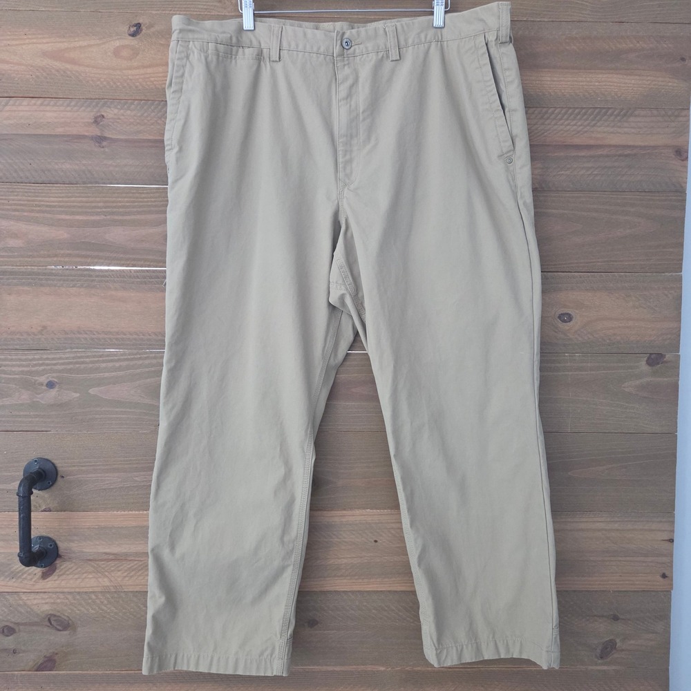 Duluth Trading Co‎ Chino Pants Tan Khaki Cotton Workwear Mens 46 x 30